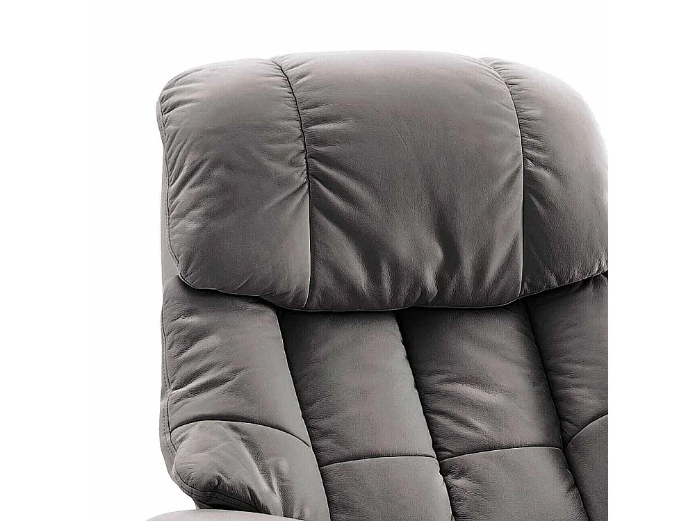 Relaxsessel in Schlamm Leder verstellbar