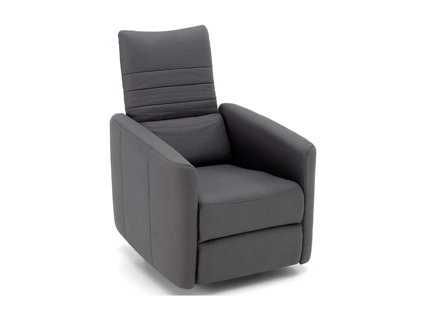 Entspannungssessel in Anthrazit Kunstleder modern