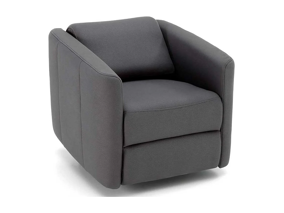 Entspannungssessel in Anthrazit Kunstleder modern