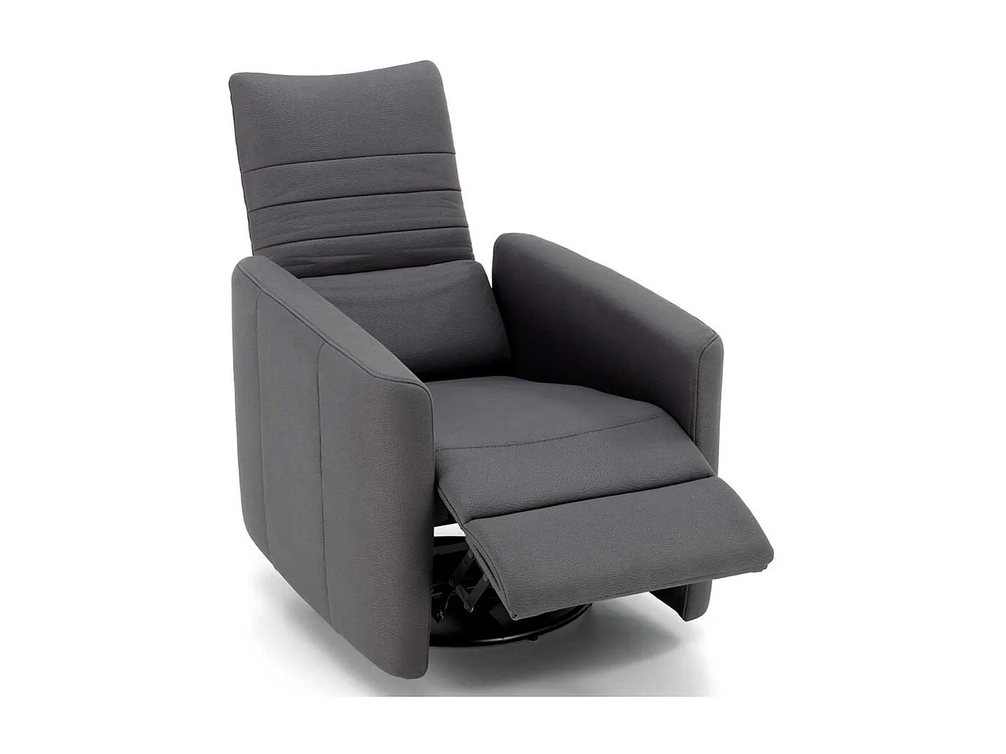 Entspannungssessel in Anthrazit Kunstleder modern