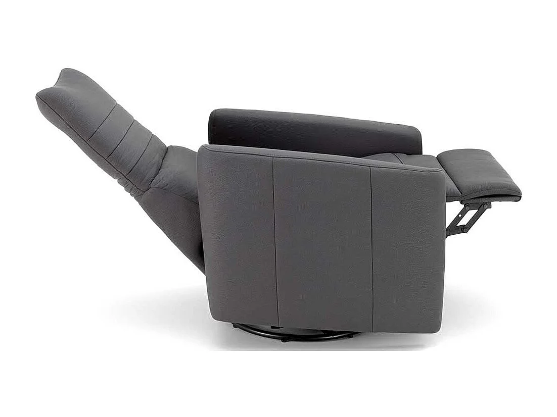 Entspannungssessel in Anthrazit Kunstleder modern