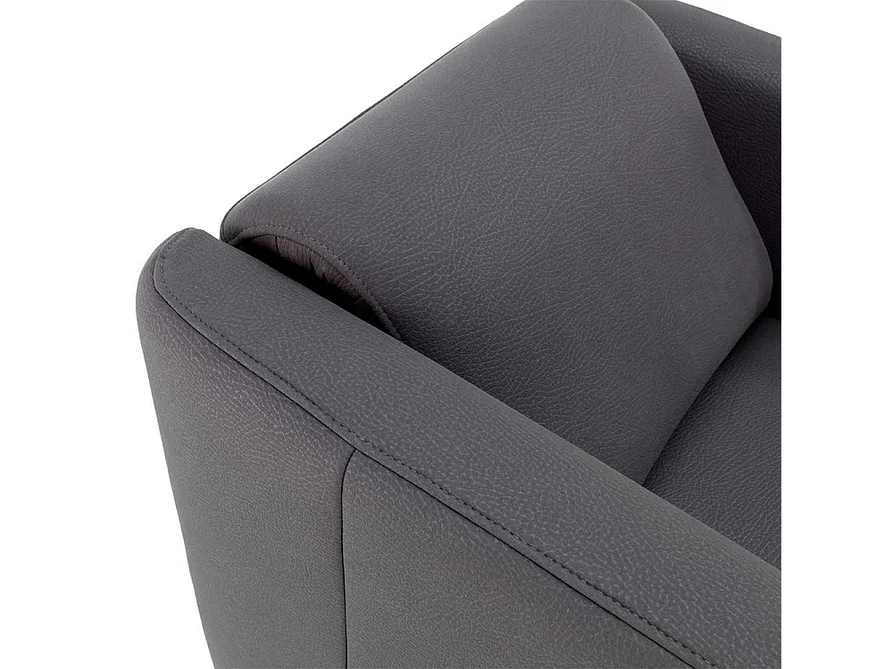 Entspannungssessel in Anthrazit Kunstleder modern