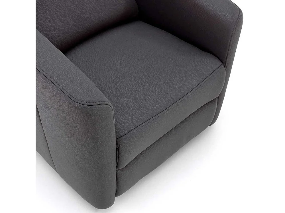 Entspannungssessel in Anthrazit Kunstleder modern