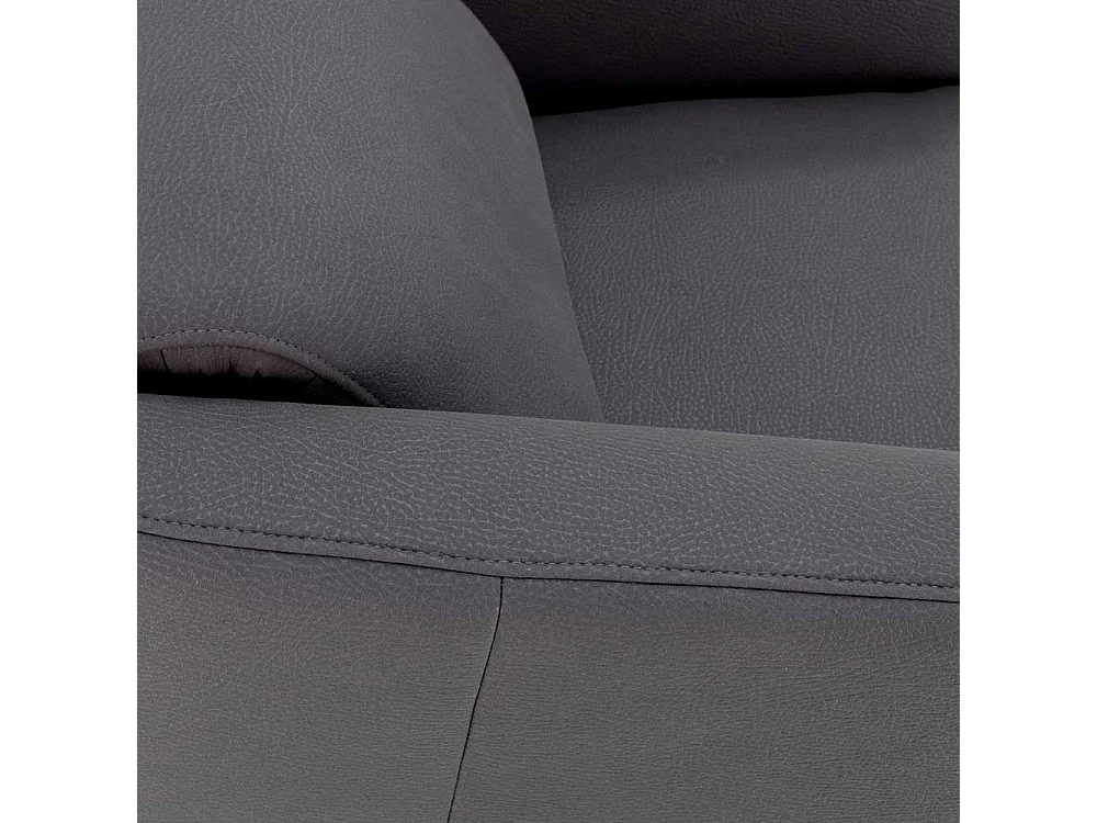 Entspannungssessel in Anthrazit Kunstleder modern