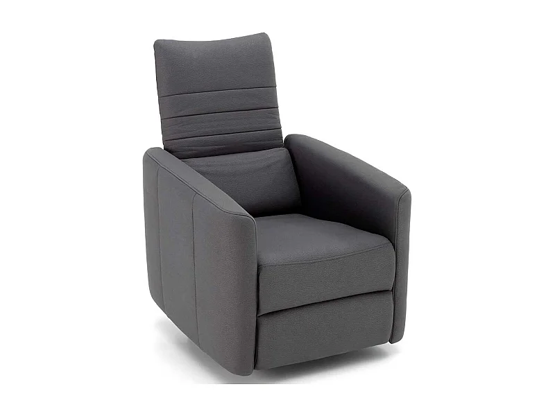 Entspannungssessel in Anthrazit Kunstleder modern