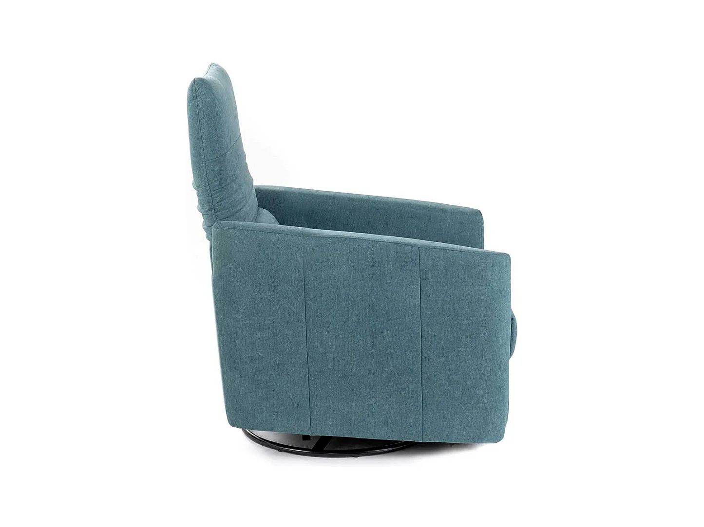 Wohnzimmer Fernsehsessel verstellbar in Petrol Metall Ringgestell