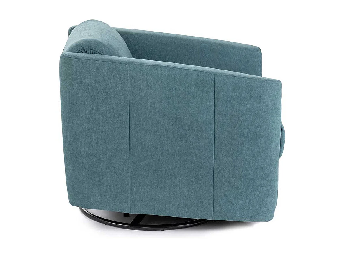 Wohnzimmer Fernsehsessel verstellbar in Petrol Metall Ringgestell