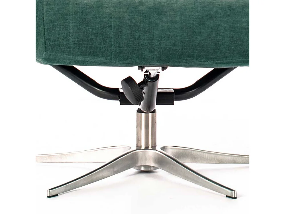 Relaxfernsehsessel in Petrol Samt Retrostil (zweiteilig)