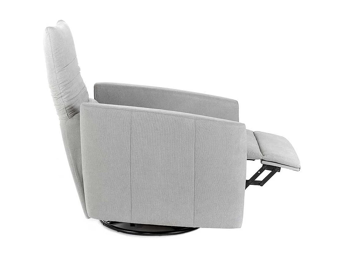 Entspannungssessel verstellbar in Hellgrau 70 cm breit