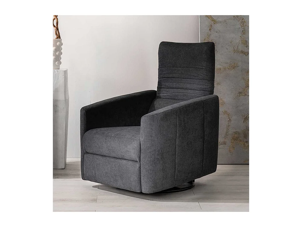 Relaxfernsehsessel verstellbar in modernem Design Dunkelgrau