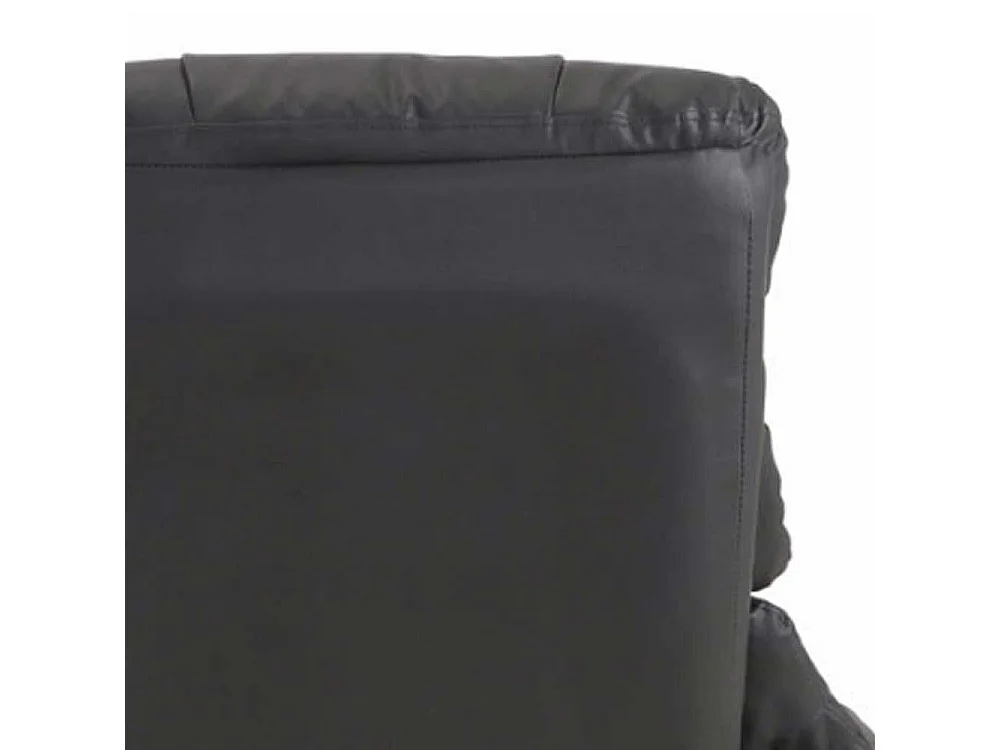 TV Sessel mit Fußhocker in Grau 75 cm breit (zweiteilig)