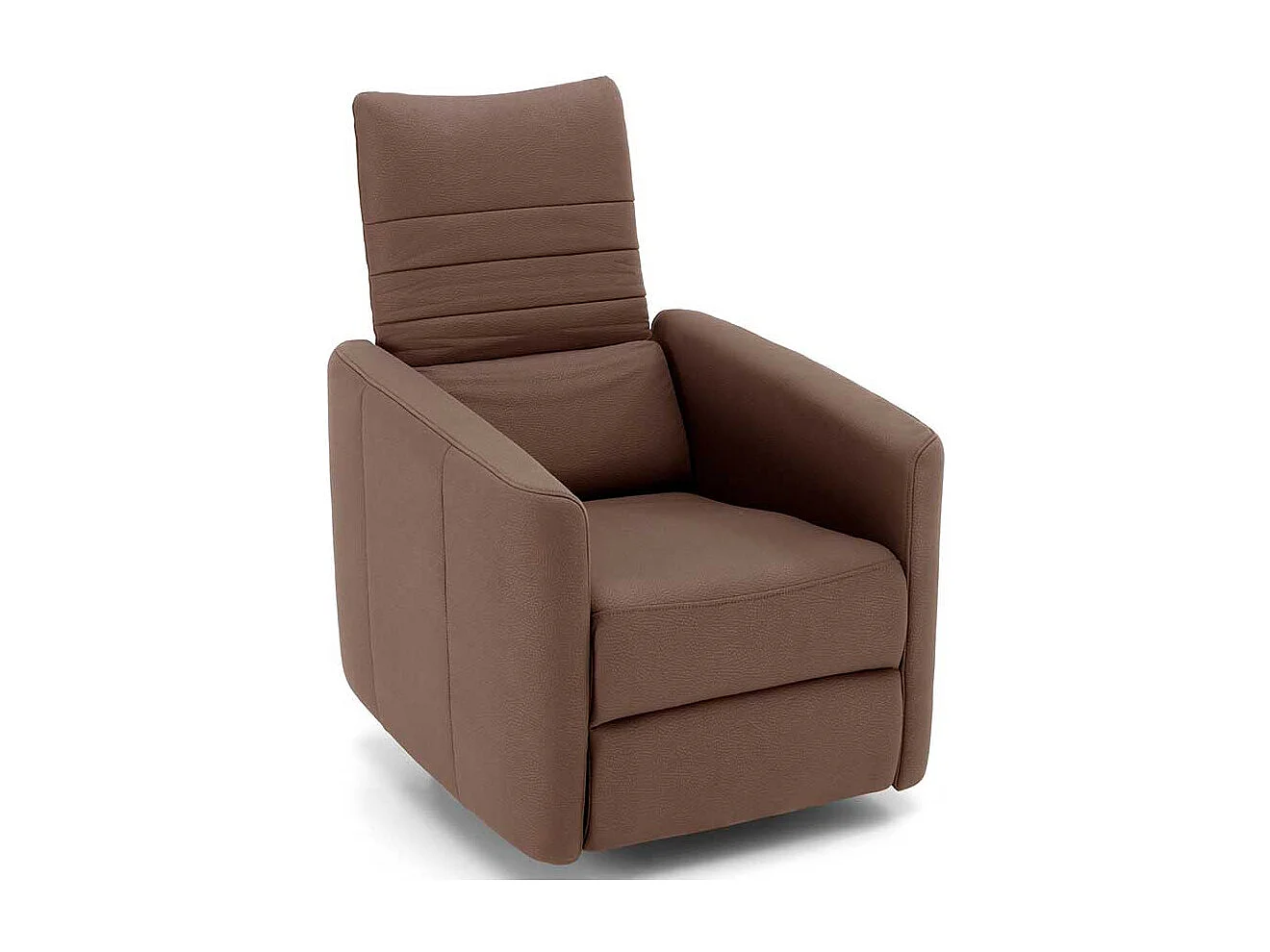 Fernsehsessel in Braun Kunstleder Relaxfunktion