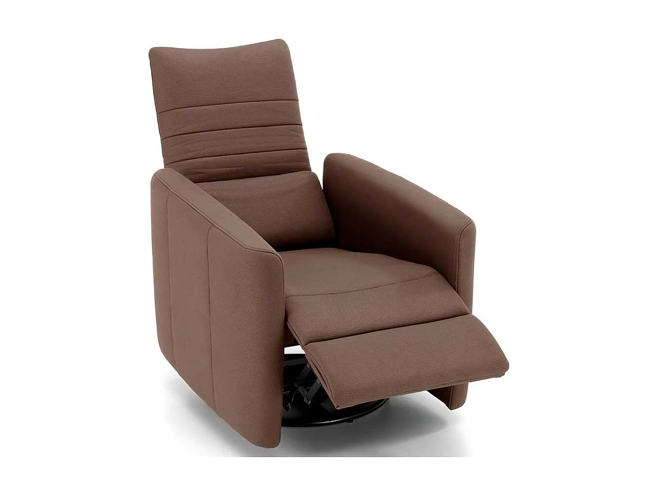 Fernsehsessel in Braun Kunstleder Relaxfunktion