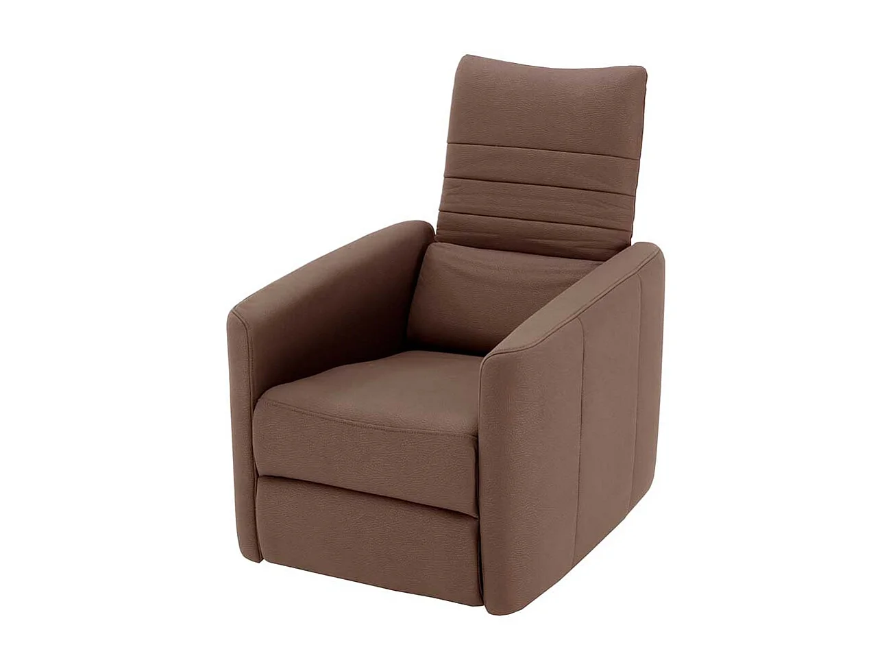 Fernsehsessel in Braun Kunstleder Relaxfunktion