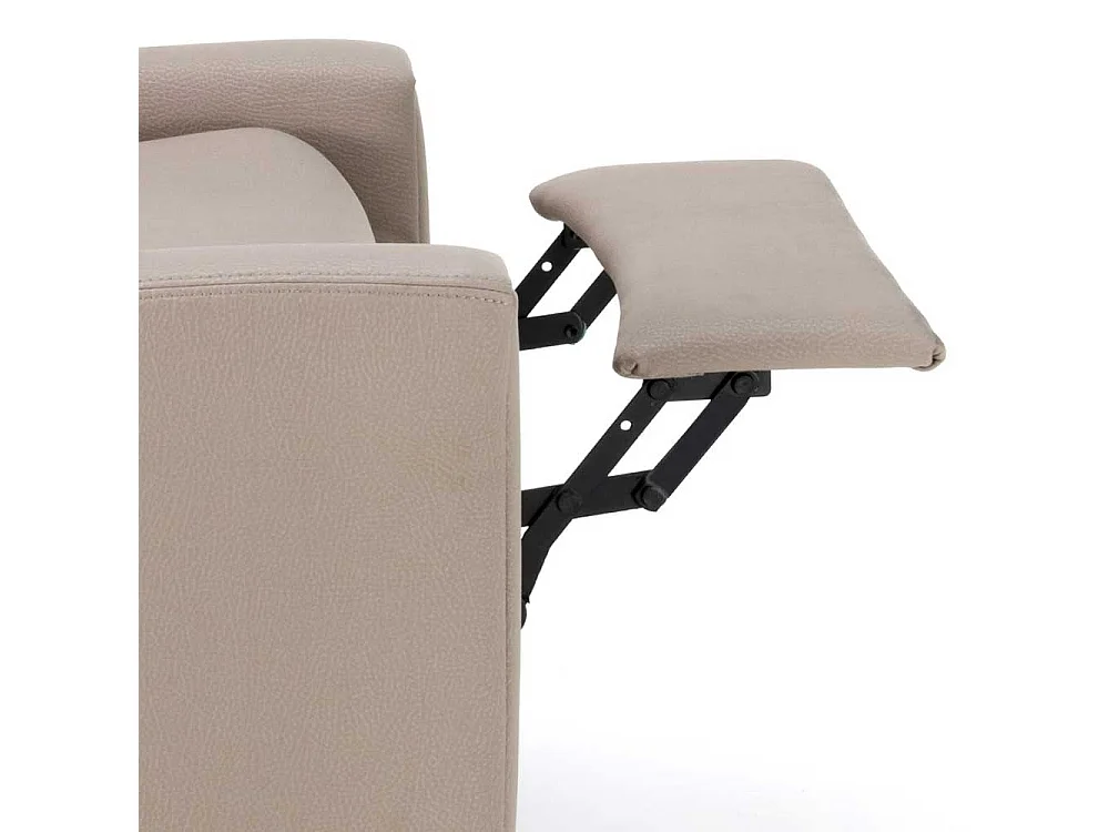 Relaxsessel in Beigegrau Microfaser