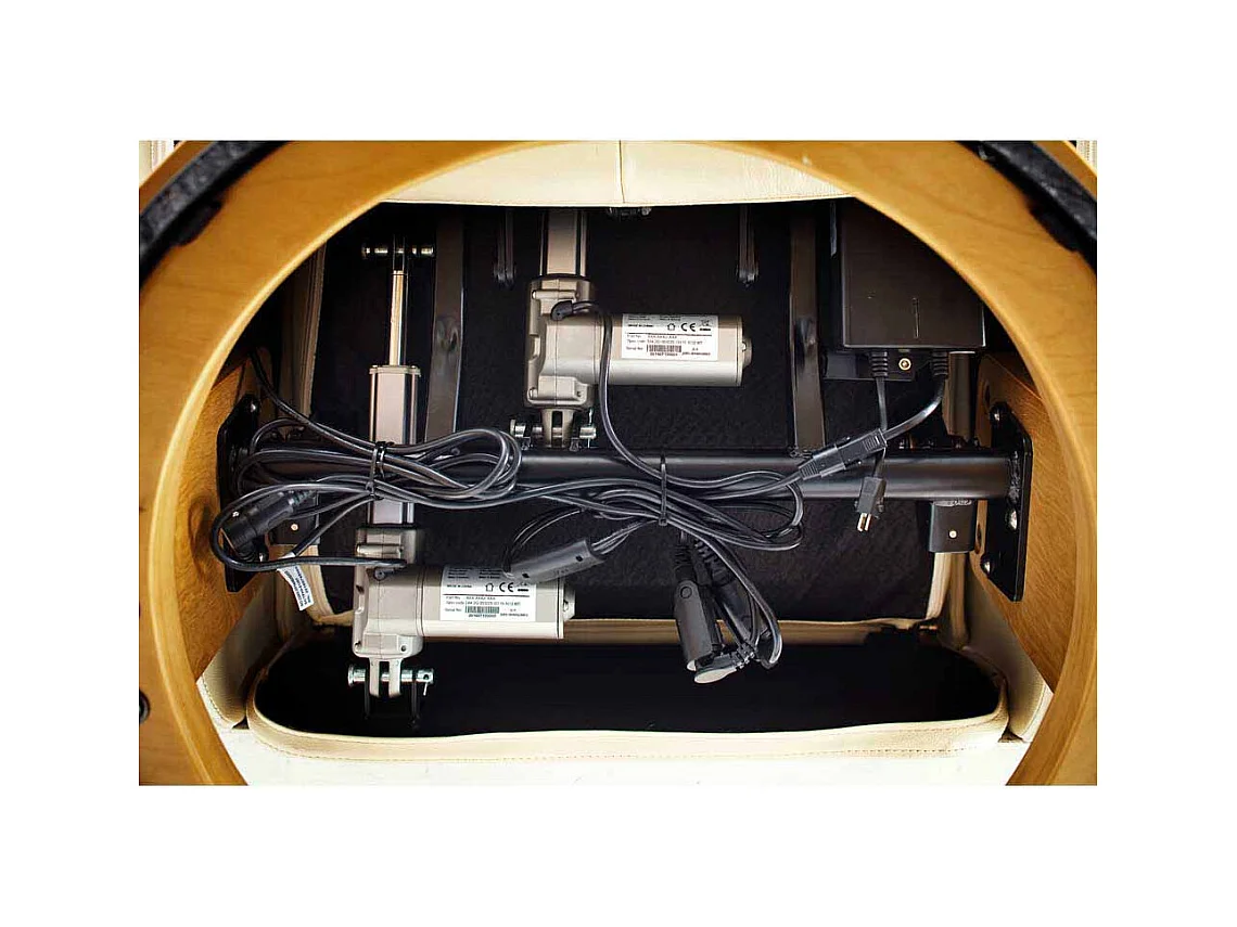 TV Sessel in Braun Leder elektrisch