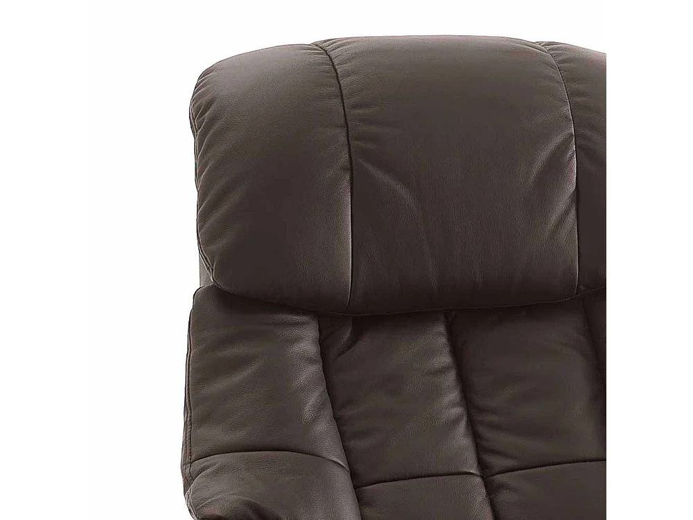 TV Sessel in Braun Leder elektrisch