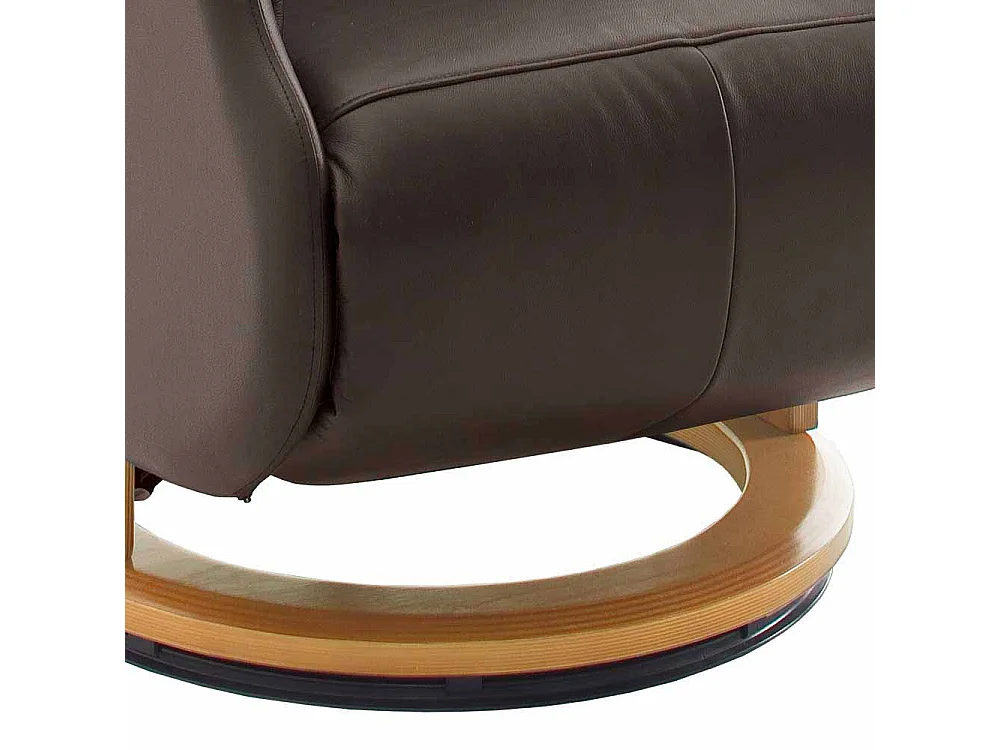 TV Sessel in Braun Leder elektrisch