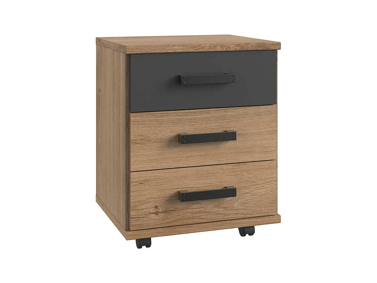 Schreibtischrollcontainer mit drei Schubladen Made in Germany