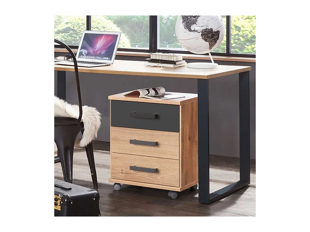 Schreibtischrollcontainer mit drei Schubladen Made in Germany