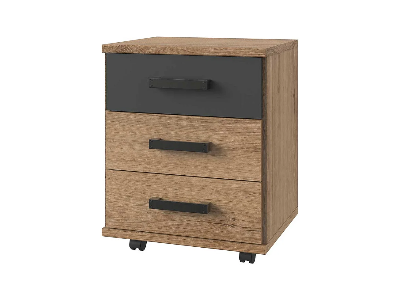 Schreibtischrollcontainer mit drei Schubladen Made in Germany