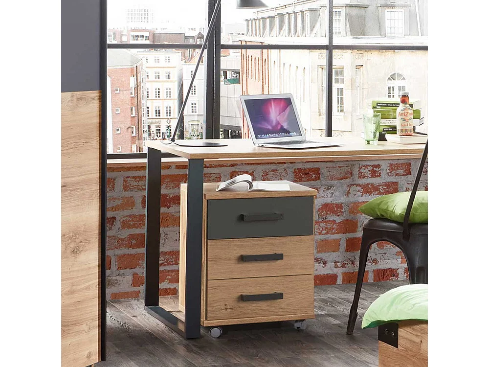 Schreibtischrollcontainer mit drei Schubladen Made in Germany