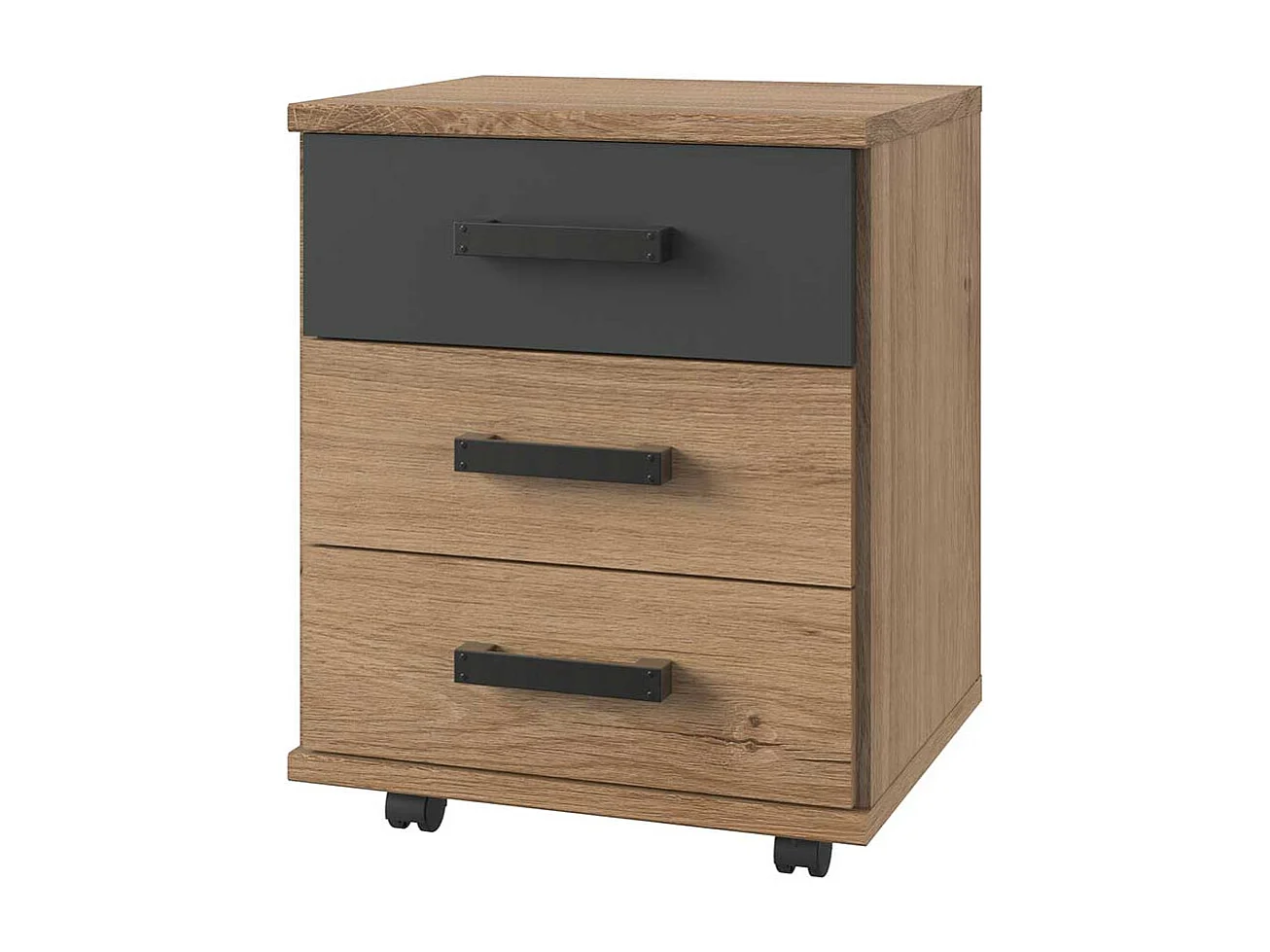 Schreibtischrollcontainer mit drei Schubladen Made in Germany