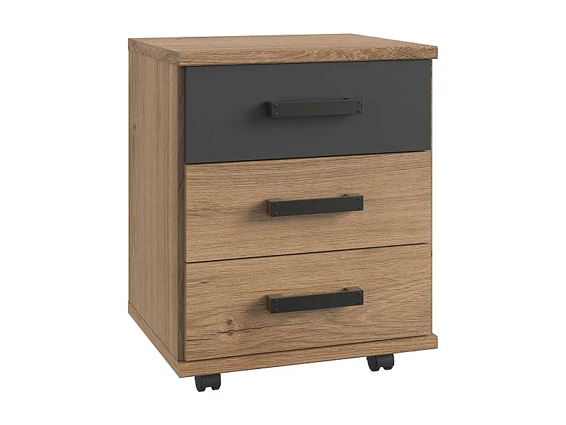 Schreibtischrollcontainer mit drei Schubladen Made in Germany