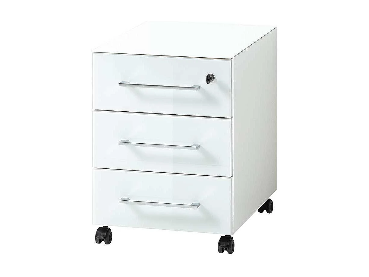 Bürocontainer in Weiß mit Glas beschichtet abschließbar