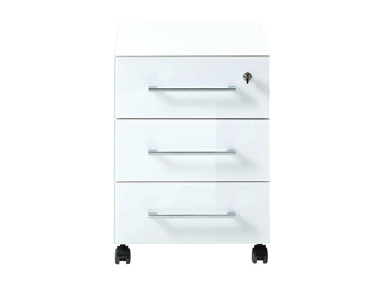 Bürocontainer in Weiß mit Glas beschichtet abschließbar