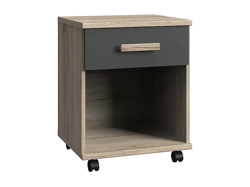 Schreibtischcontainer mit Rollen und einer Schublade Made in Germany