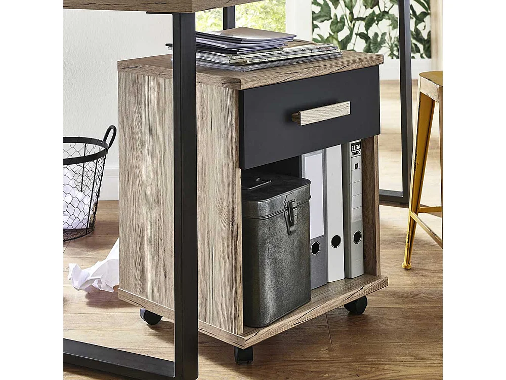 Schreibtischcontainer mit Rollen und einer Schublade Made in Germany