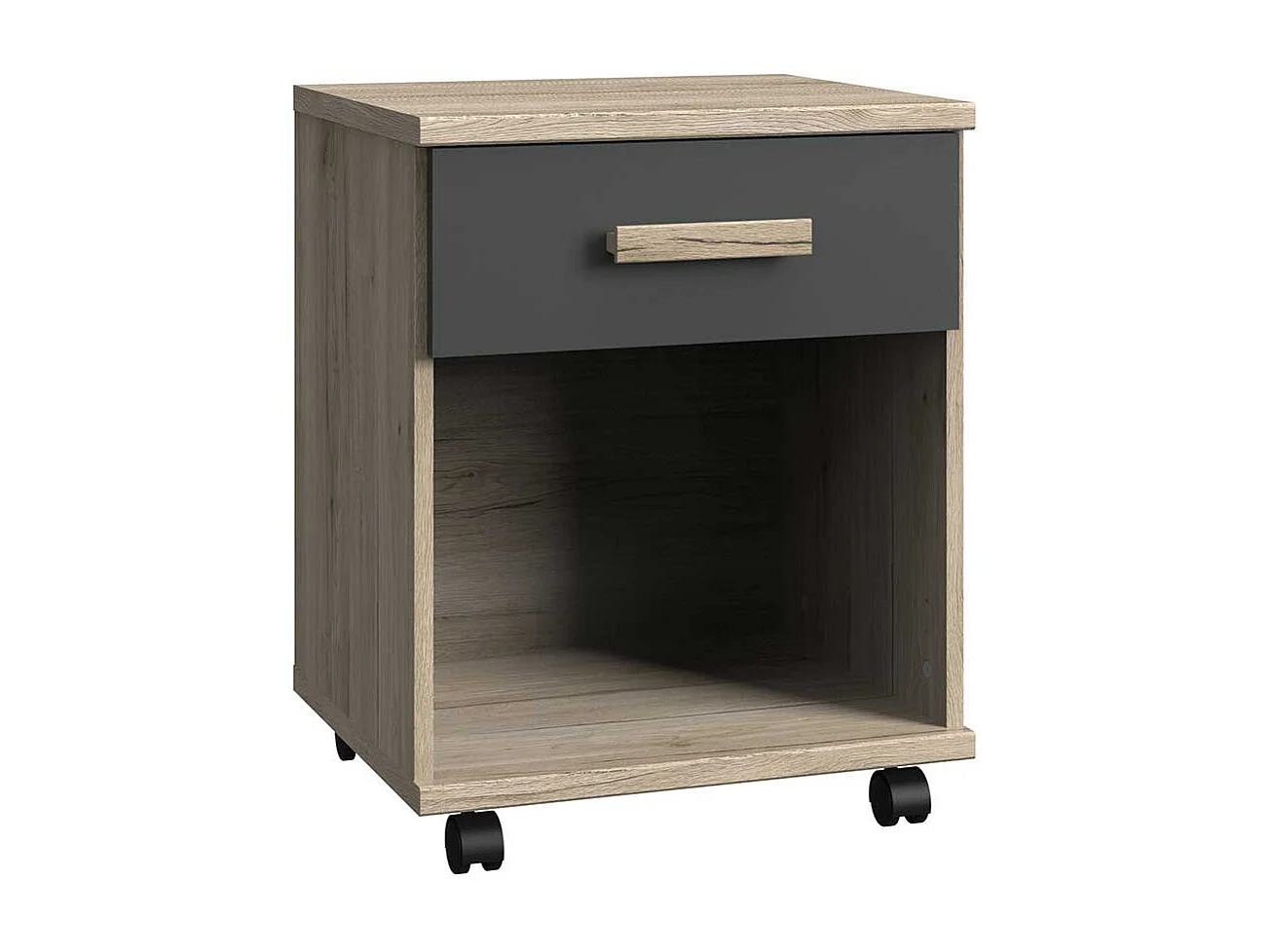 Schreibtischcontainer mit Rollen und einer Schublade Made in Germany