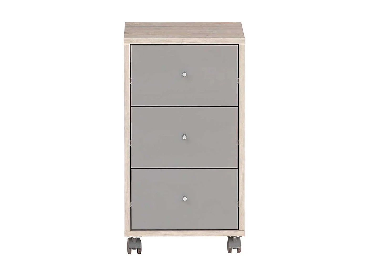 Rollcontainer zweifarbig mit drei Schubladen Made in Germany