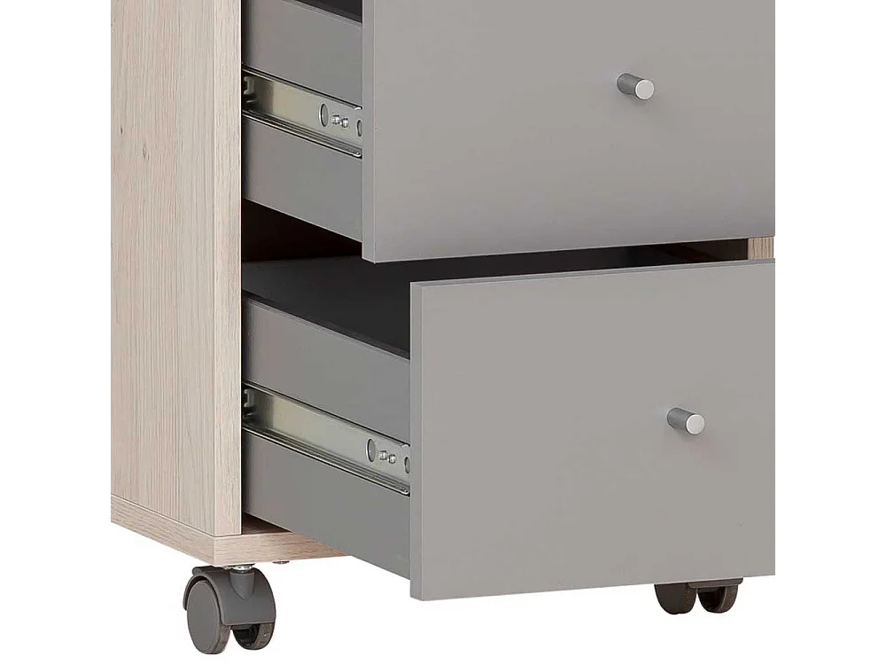 Rollcontainer zweifarbig mit drei Schubladen Made in Germany