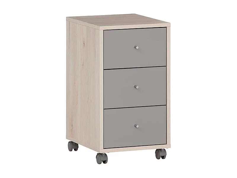 Rollcontainer zweifarbig mit drei Schubladen Made in Germany