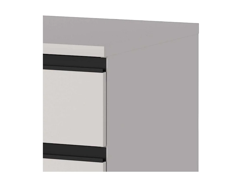 Rollcontainer Schreibtischrollcontainer mit drei Schubladen auf Kunststoffrollen