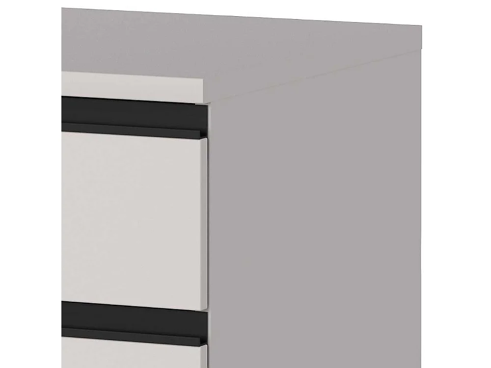 Rollcontainer Schreibtischrollcontainer mit drei Schubladen auf Kunststoffrollen