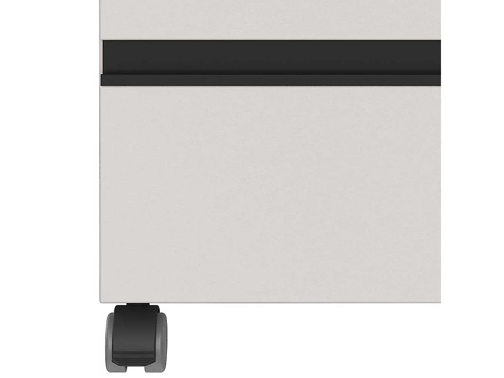 Rollcontainer Schreibtischrollcontainer mit drei Schubladen auf Kunststoffrollen