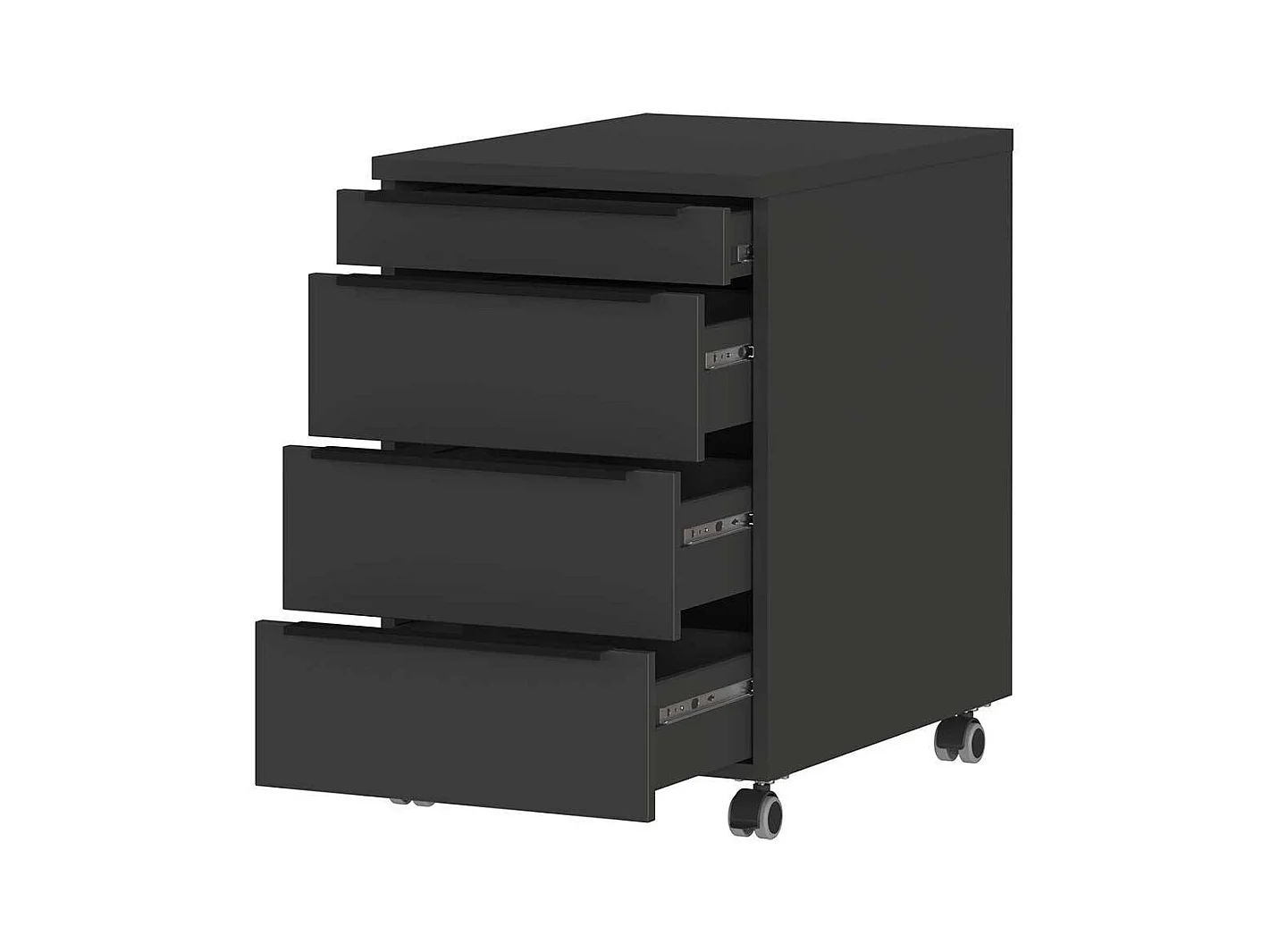 Rollcontainer Bürocontainer in Dunkelgrau Made in Germany