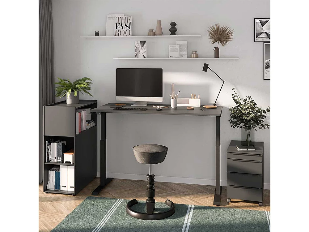 Rollcontainer Bürocontainer in Dunkelgrau Made in Germany