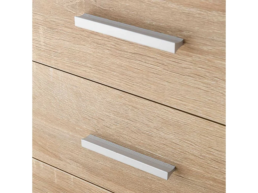 Rollcontainer in Sonoma-Eiche vier Schubladen