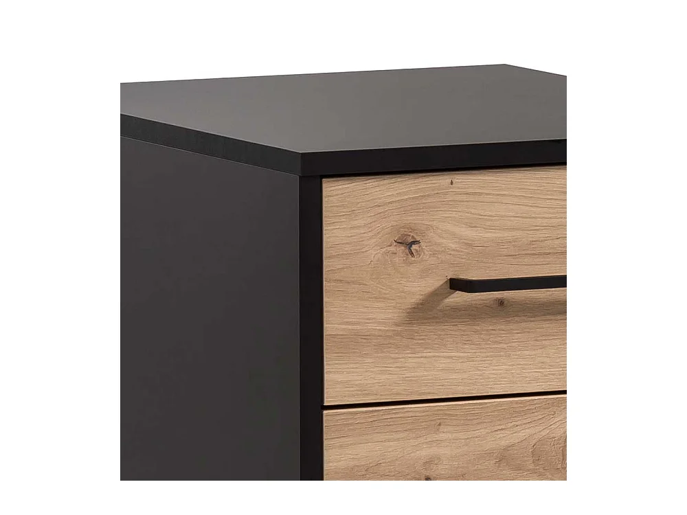 Schreibtischcontainer Bürorollcontainer mit drei Schubladen und Metallgriffen