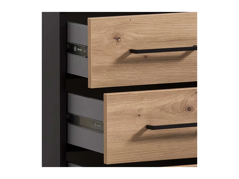 Schreibtischcontainer Bürorollcontainer mit drei Schubladen und Metallgriffen