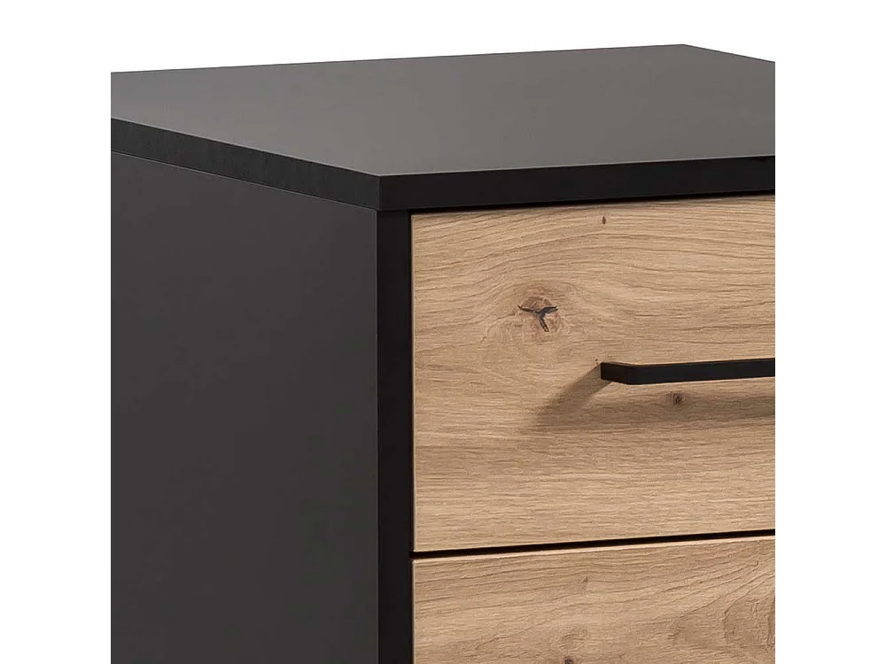 Schreibtischcontainer Bürorollcontainer mit drei Schubladen und Metallgriffen