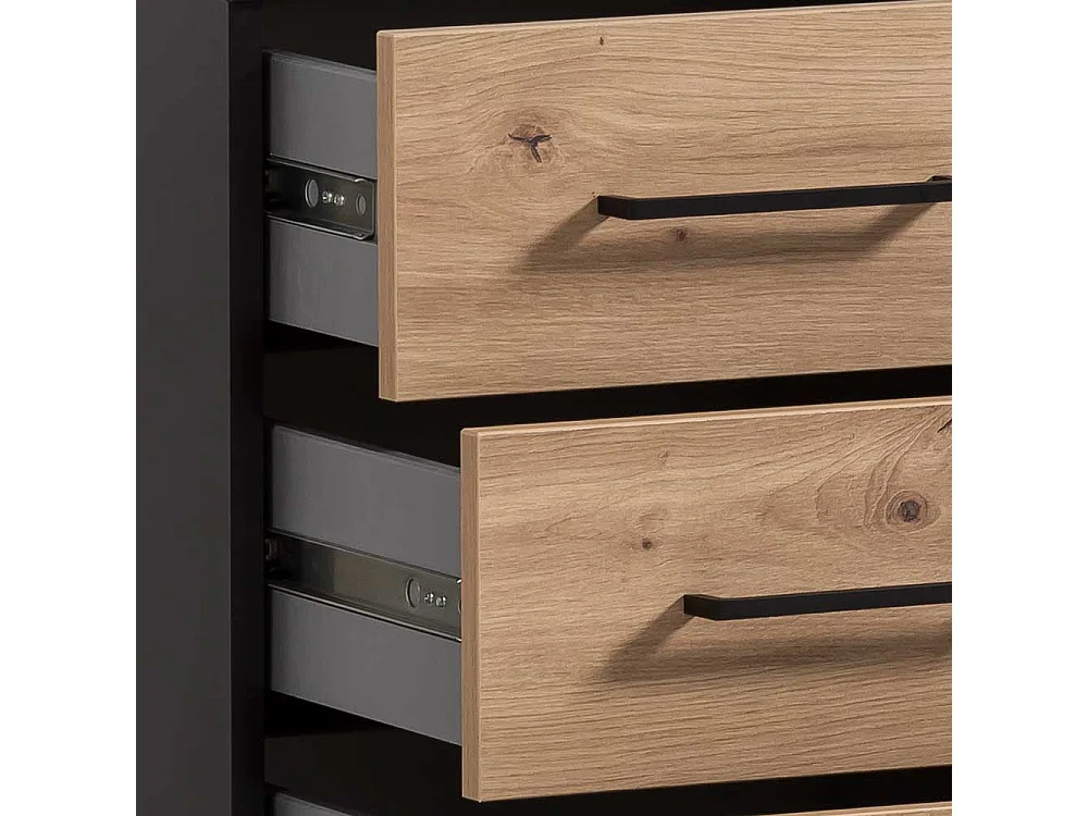 Schreibtischcontainer Bürorollcontainer mit drei Schubladen und Metallgriffen