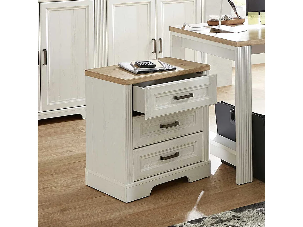 Rollcontainer mit drei Schubladen Landhausstil