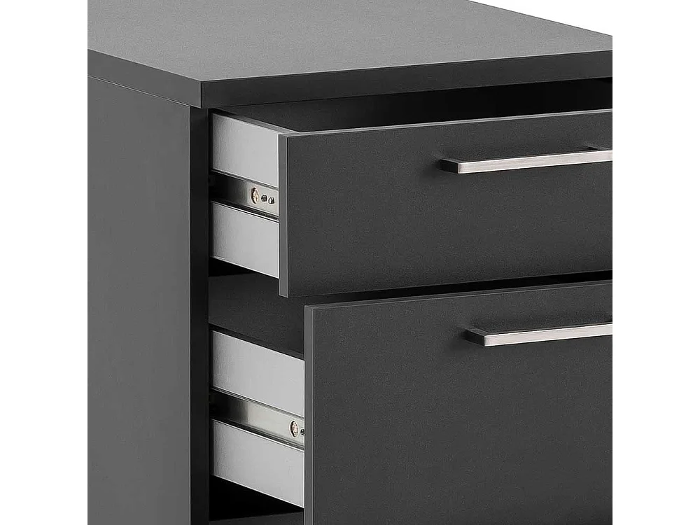 Rollcontainer in Anthrazit 60 cm hoch