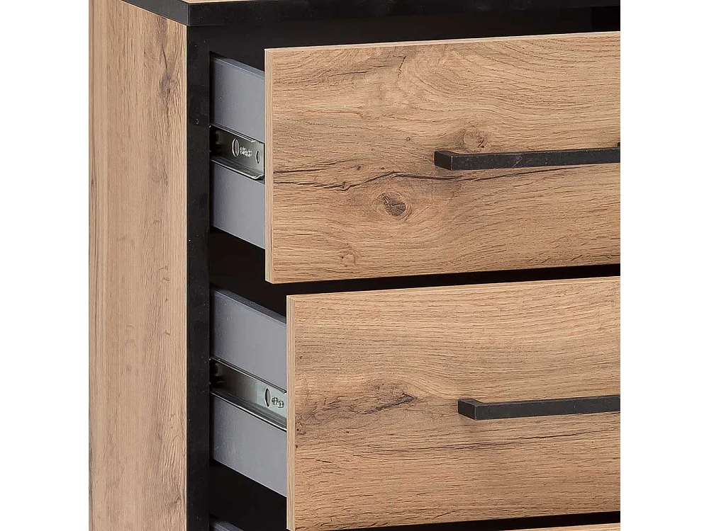 Schreibtischrollcontainer mit drei Schubladen 57 cm hoch