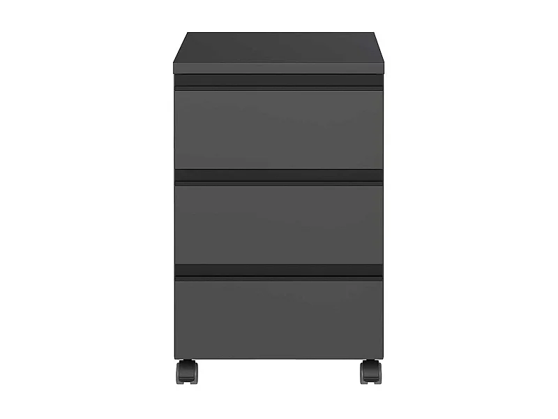 Rollcontainer Schreibtischrollcontainer in Dunkelgrau Made in Germany